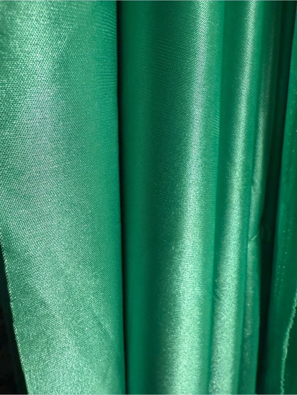 Vintage slinky fabric 8 yards minty mermaid green one way stretch